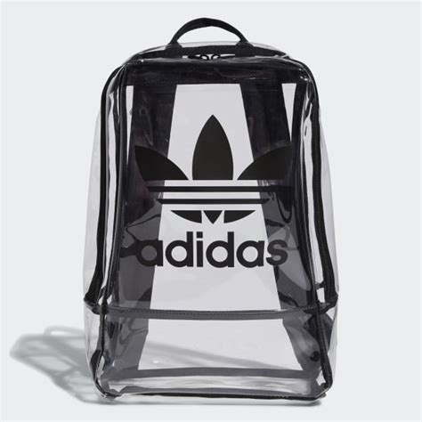 adidas small clear backpack